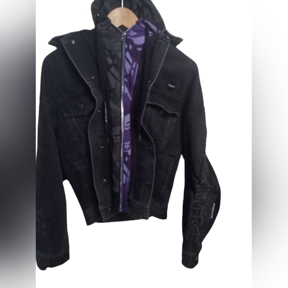 AAPE by a bathing ape denim hooded jack